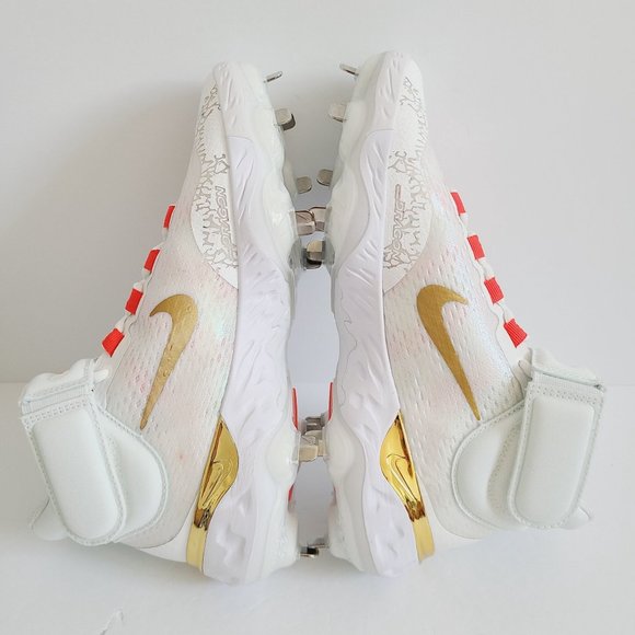 NEW Nike Alpha Huarache Elite 4 Mid Baseball Cleats FD2744-161 Size 8 White